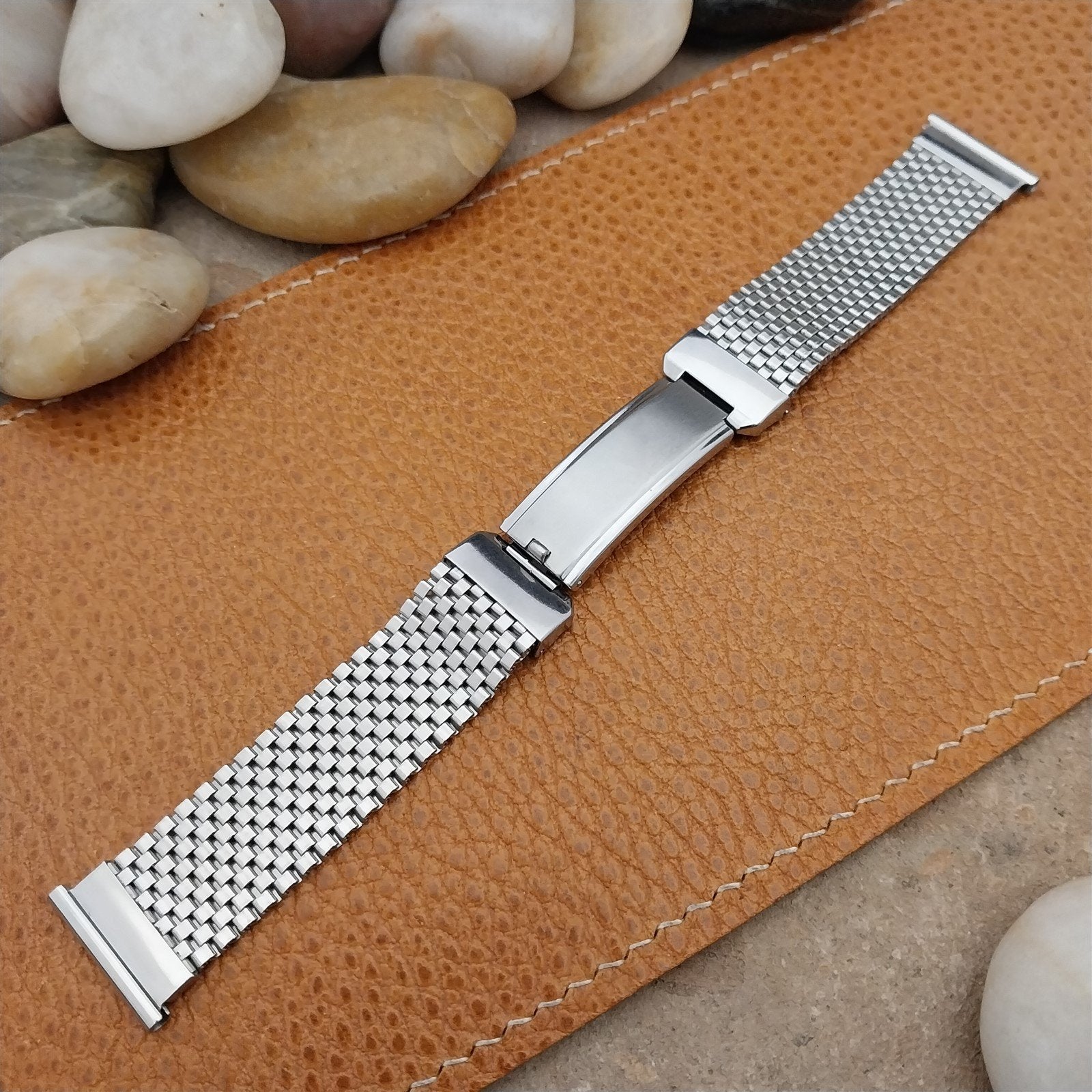 19mm 18mm 16mm 1940s Stainless Steel Mesh JB Champion Unused Vintage Watch Band