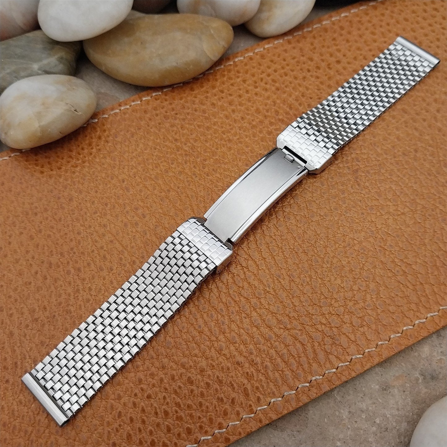 5/8" JB Champion Stainless Steel Mesh Unused nos 1940s Vintage Watch Band