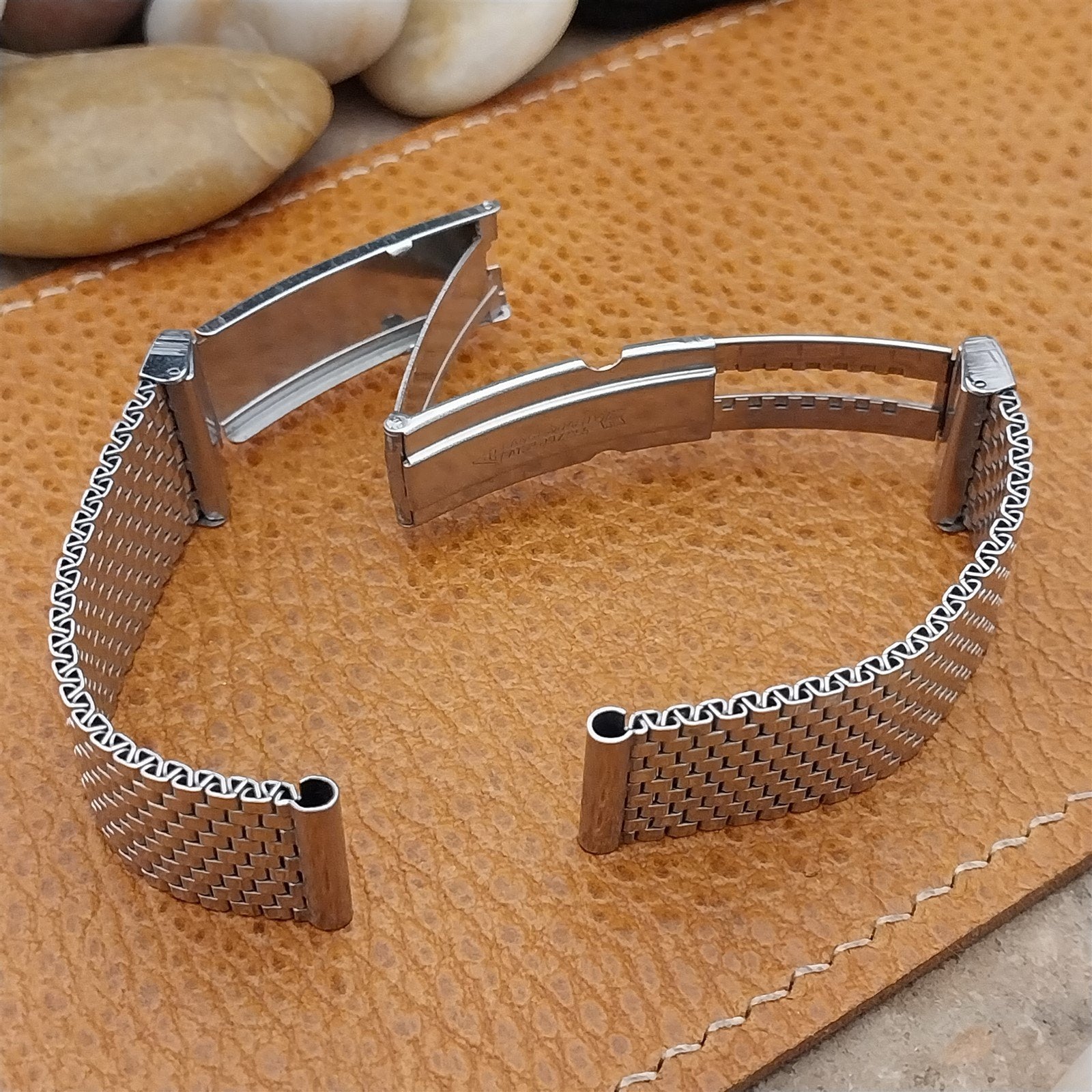 5/8" JB Champion Stainless Steel Mesh Unused nos 1940s Vintage Watch Band