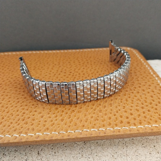 16mm 18mm 19mm Stainless Expansion Short Foster Unused 1950s Vintage Watch Band