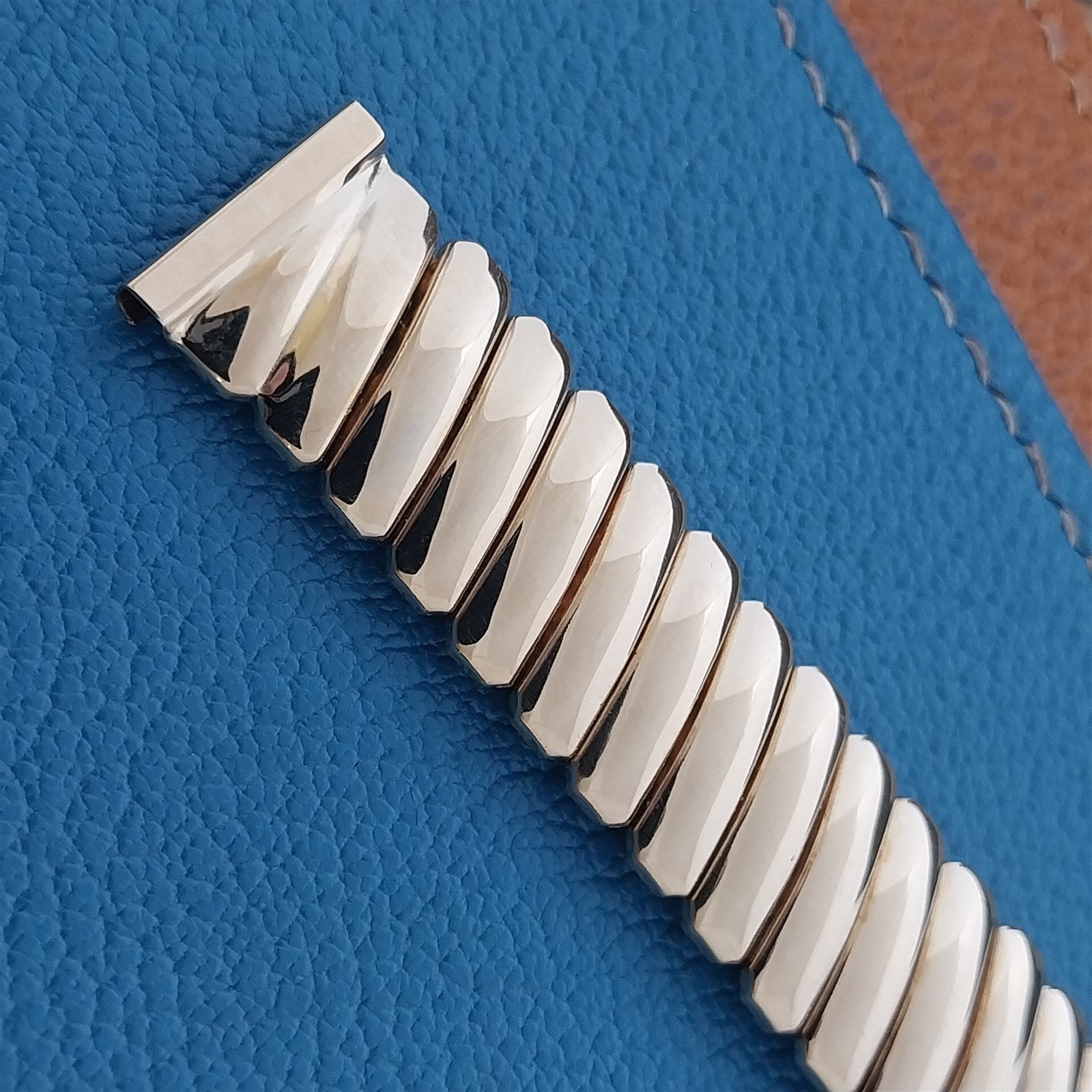 5/8" Foster USA 10k Yellow Gold-Filled Unused 1950s Stretch Watch Band