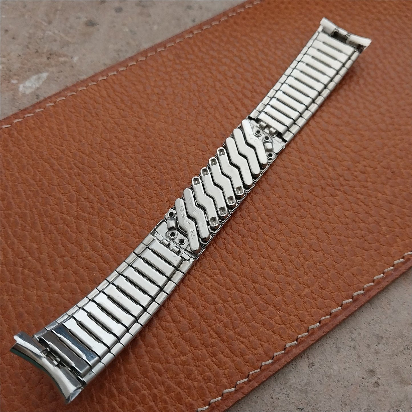 17.2mm Scott Stainless Steel Expansion nos Unused 1960s Vintage Watch Band
