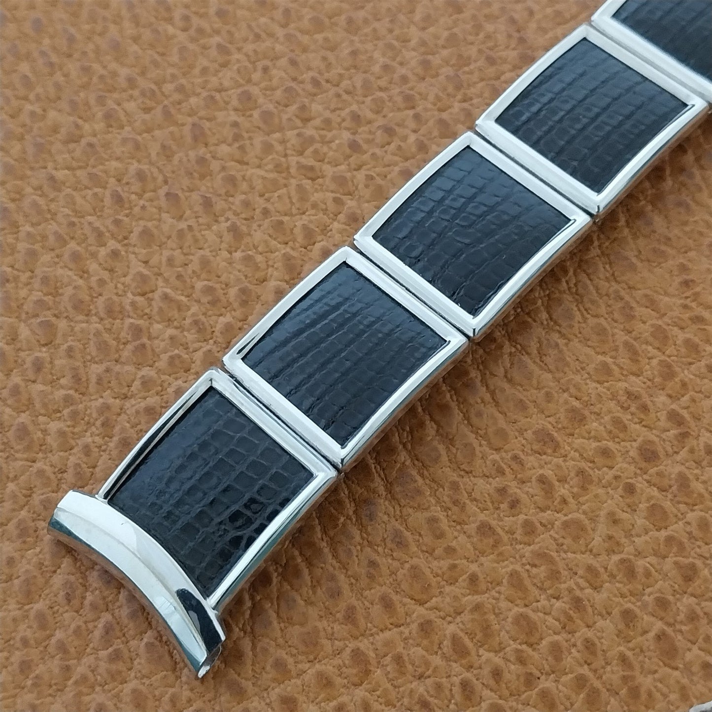 1957 Speidel White Gold-filled & Lizard Unused Vintage Watch Band