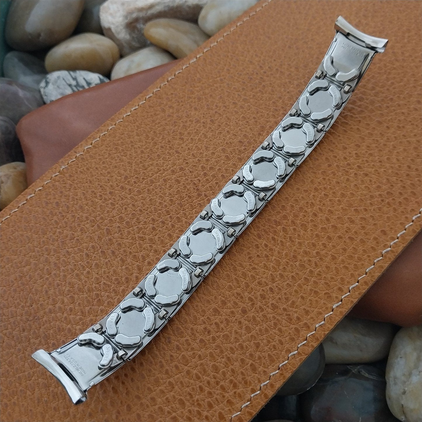 1957 Speidel White Gold-filled & Lizard Unused Vintage Watch Band