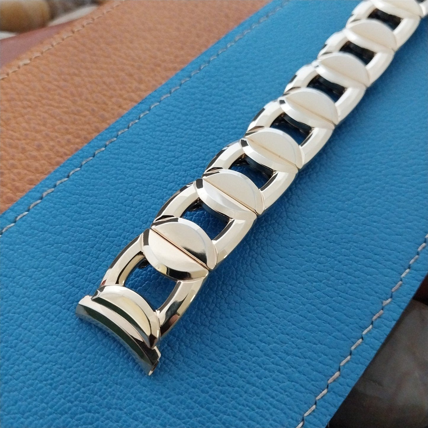 10K Yellow Gold-Filled Speidel Pieces of Eight Unused Vintage Watch Band