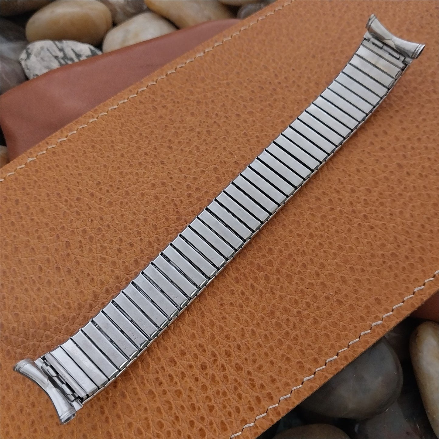 19mm 18mm Kreisler USA Stainless Steel DuraFlex Unused 1960s Vintage Watch Band