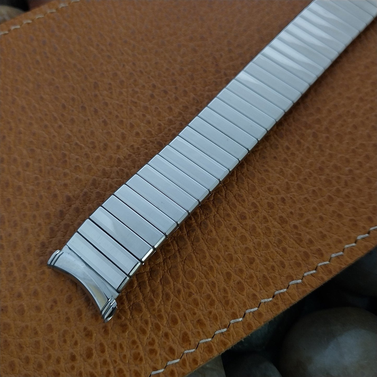 19mm 18mm Kreisler USA Stainless Steel DuraFlex Unused 1960s Vintage Watch Band