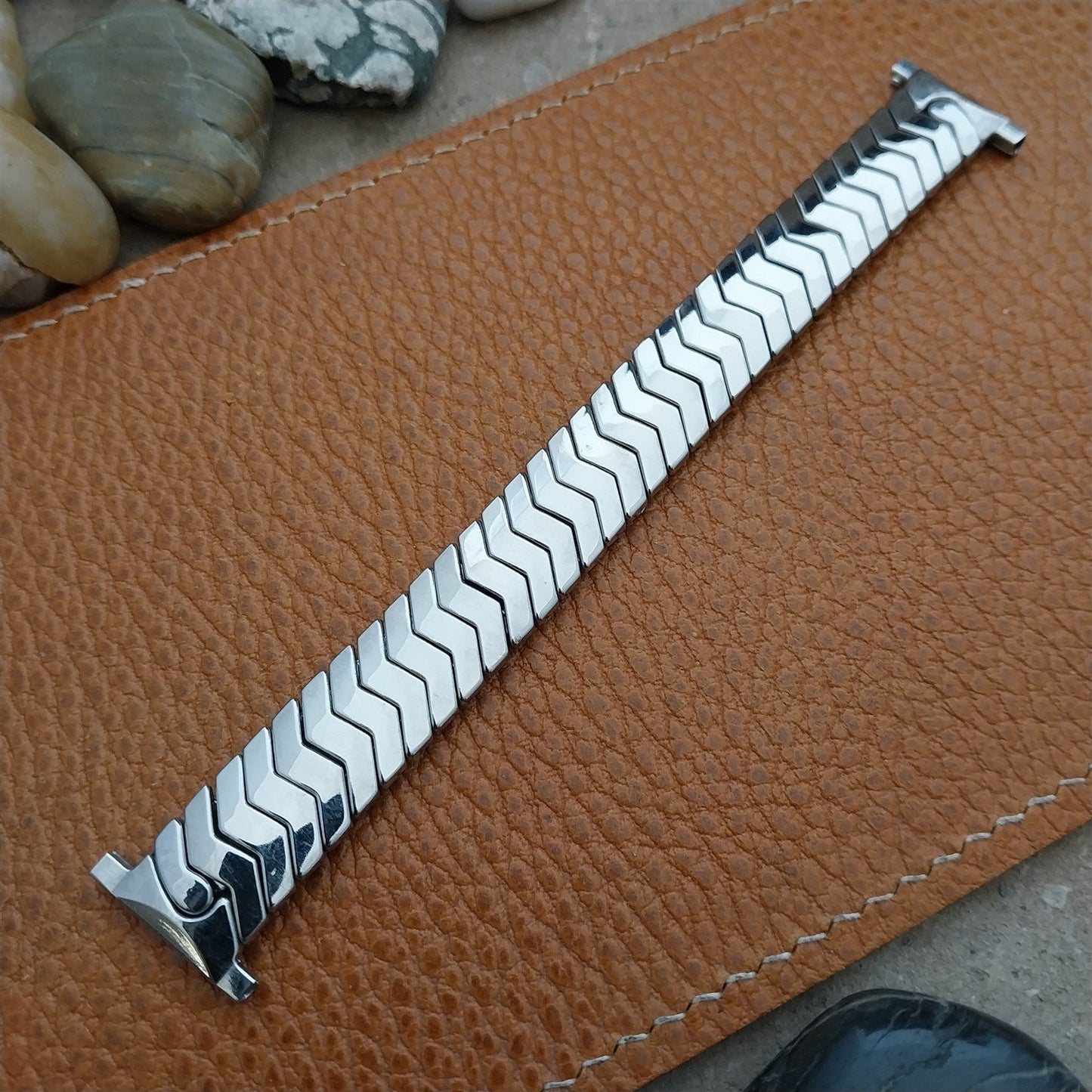 Stainless Steel JB Royal Champion Short Expansion nos 1940s Vintage Watch Band