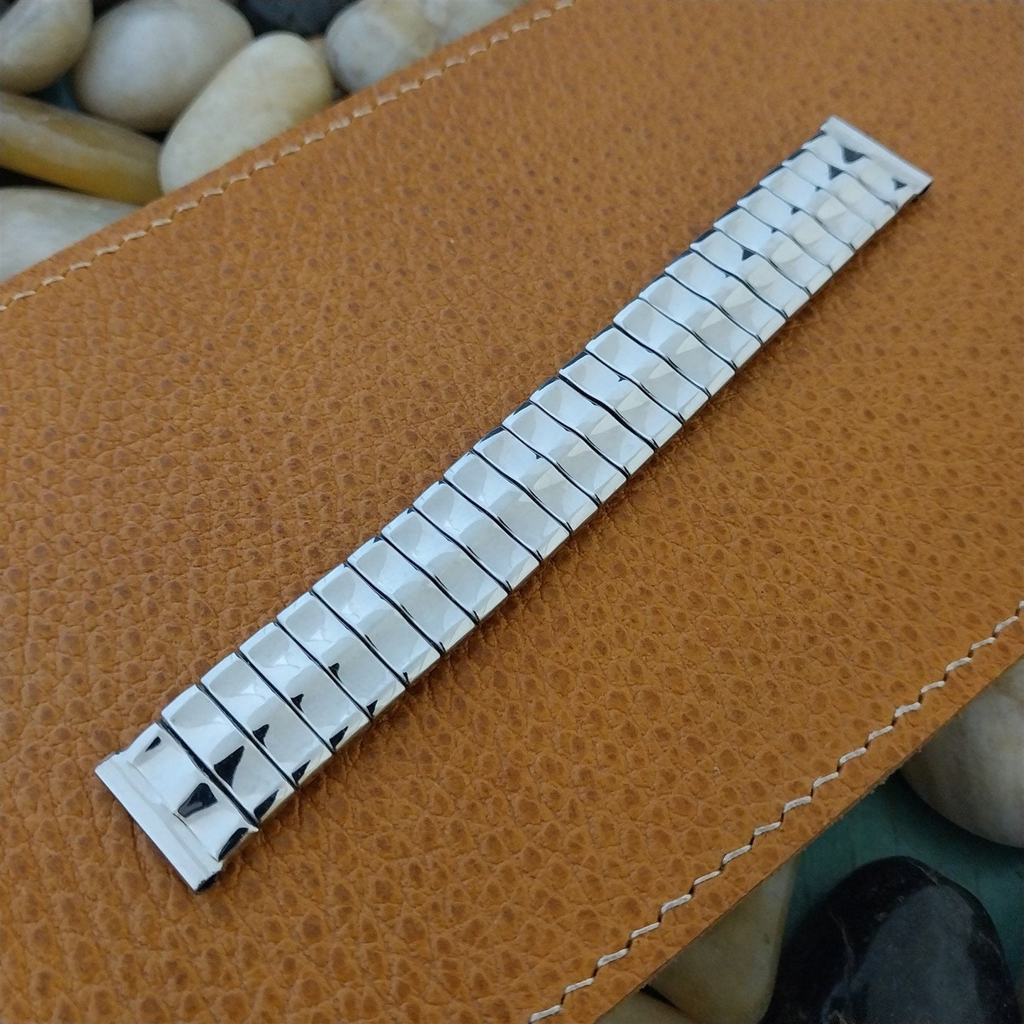 5/8" Stainless Steel Bristol Short Expansion Unused 1950s Vintage Watch Band