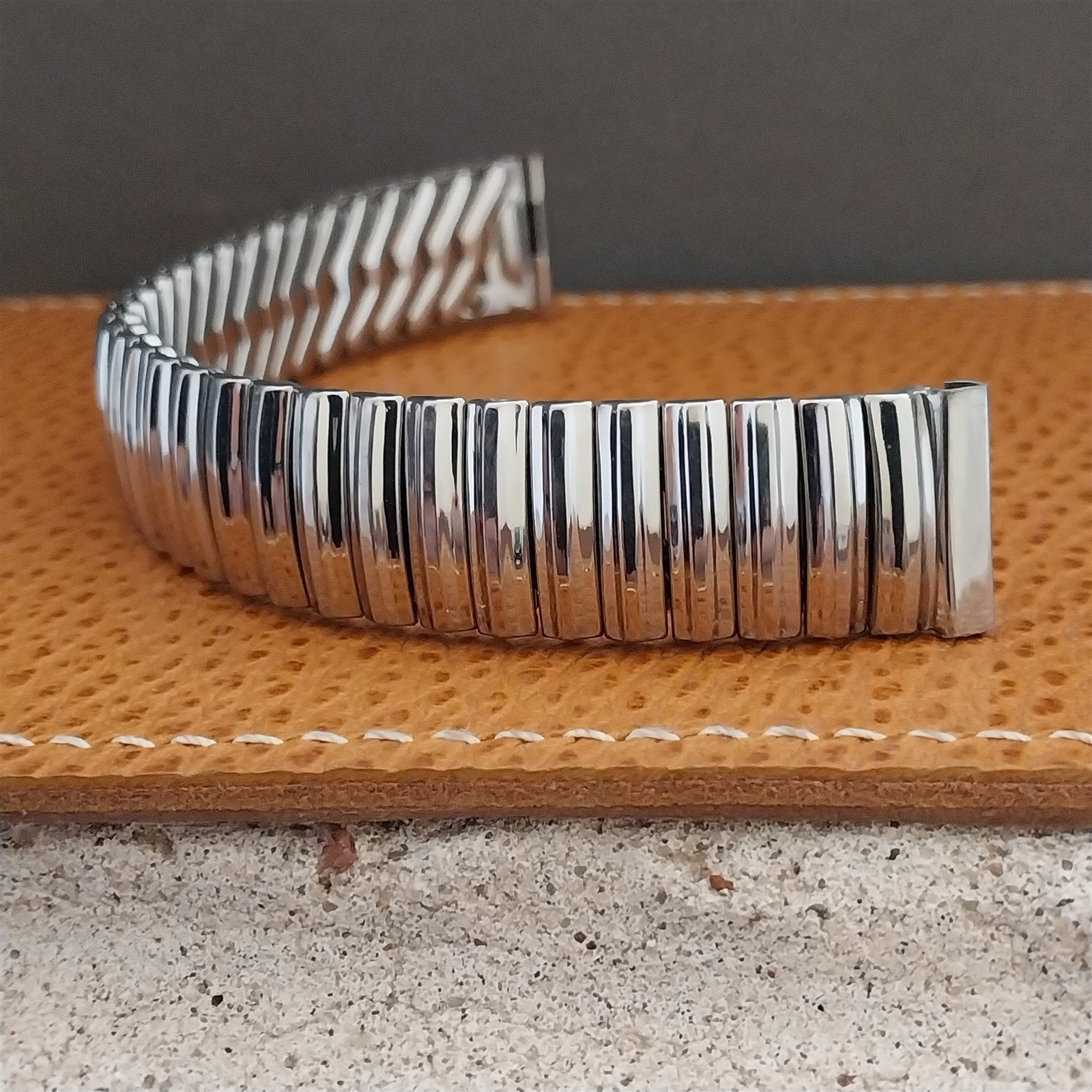 Vintage 1950s 5/8" Stainless Steel Foster Classic Stretch Unused nos Watch Band