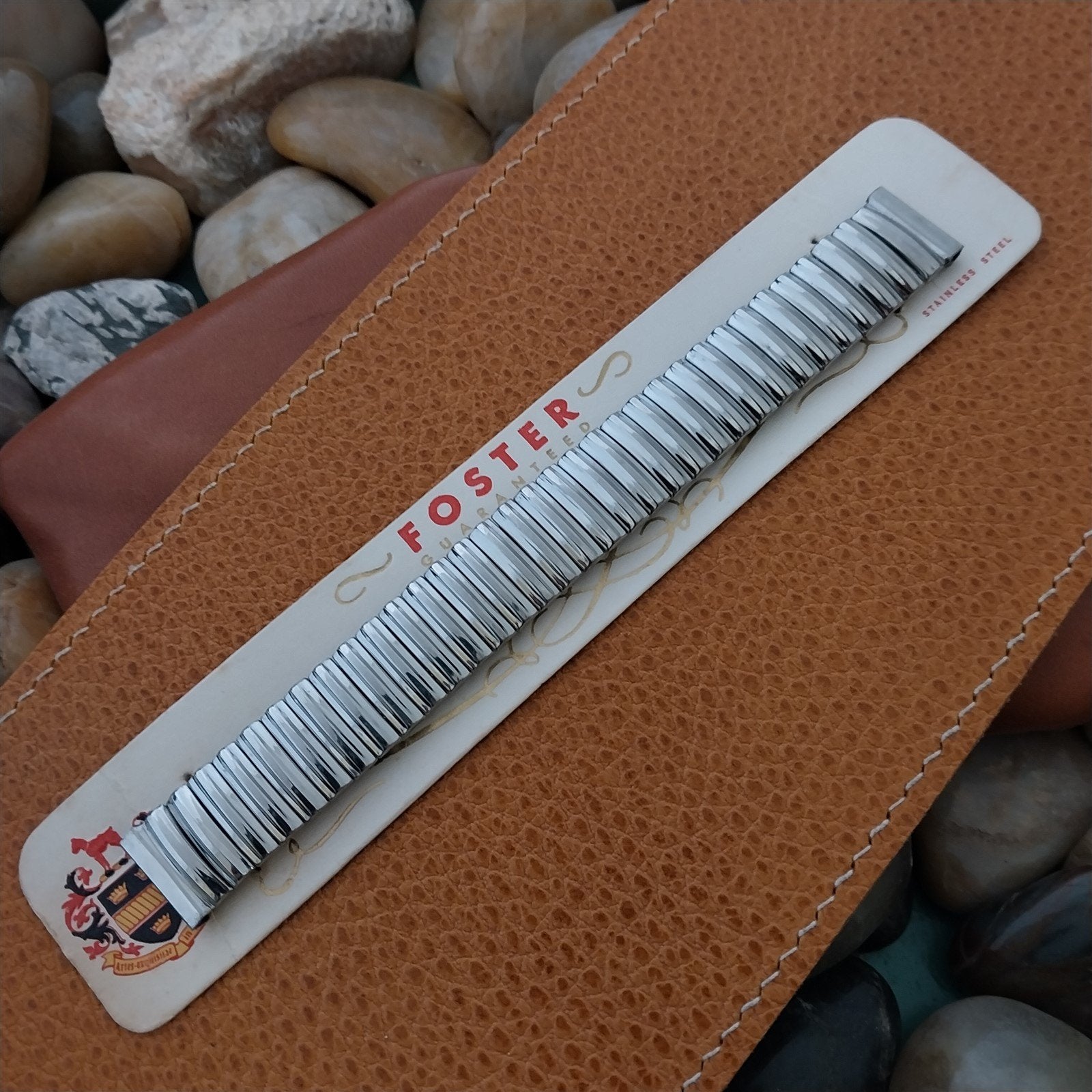 Vintage 1950s 5/8" Stainless Steel Foster Classic Stretch Unused nos Watch Band
