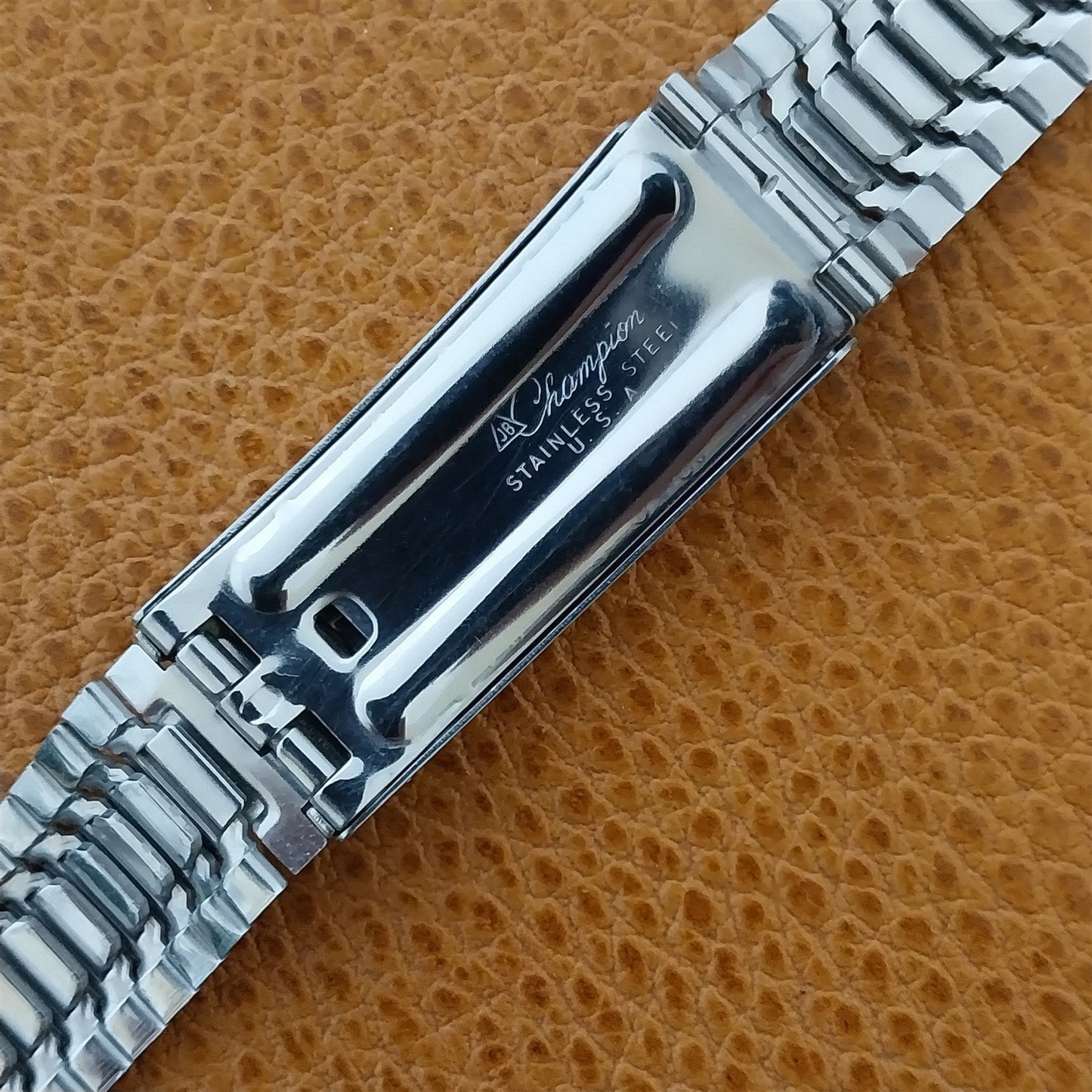 17mm Stainless Steel JB Champion USA 1979 nos Unused Vintage Watch Band