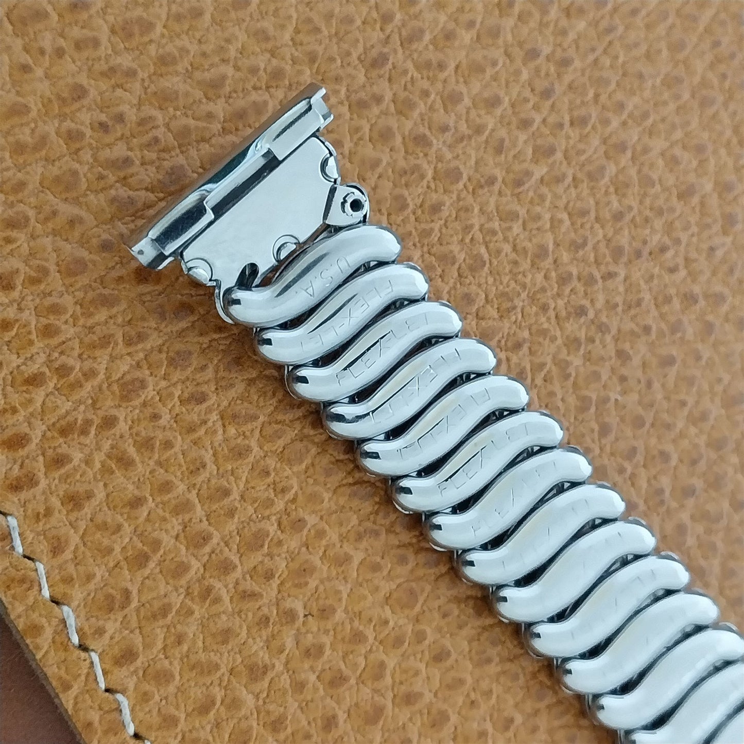 19mm 18mm 16mm 1953 Flex-Let Short Stainless Steel Unused Vintage Watch Band