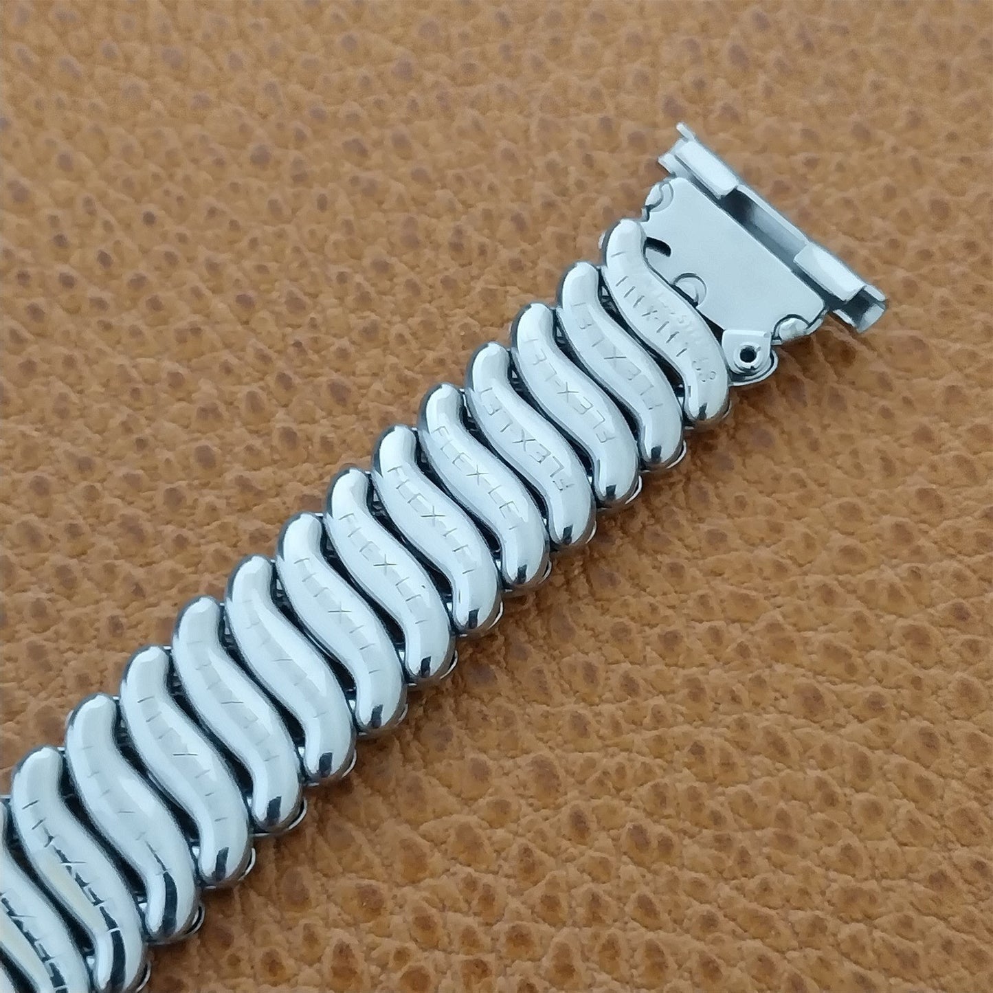 19mm 18mm 16mm 1953 Flex-Let Short Stainless Steel Unused Vintage Watch Band