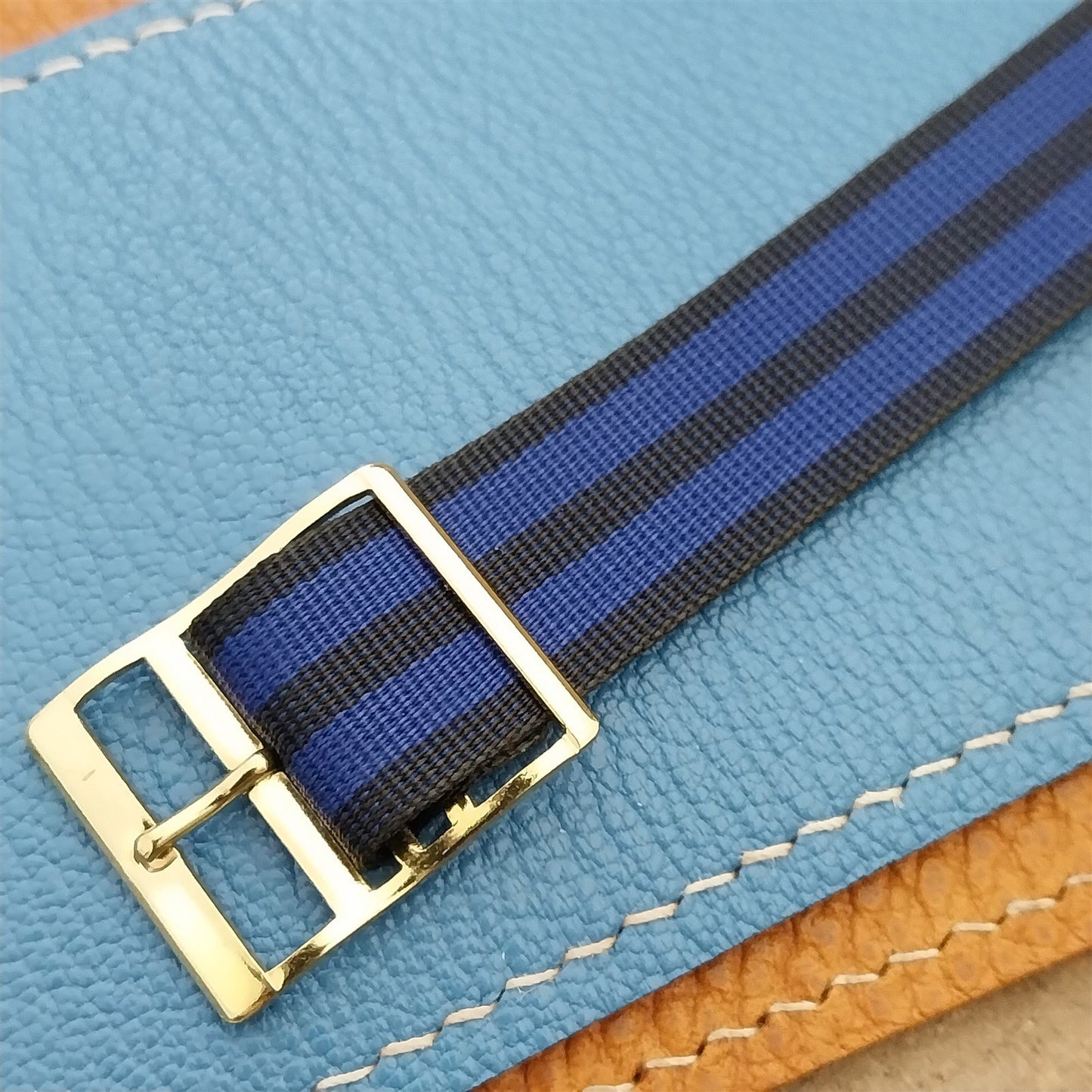 Vintage 18mm Perlon Reversible Classic Single Pass Unused nos 1960s Watch Band