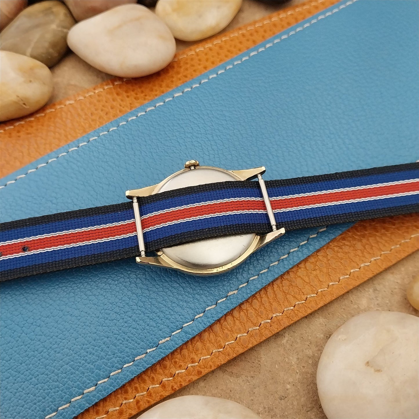 Vintage 18mm Perlon Reversible Classic Single Pass Unused nos 1960s Watch Band