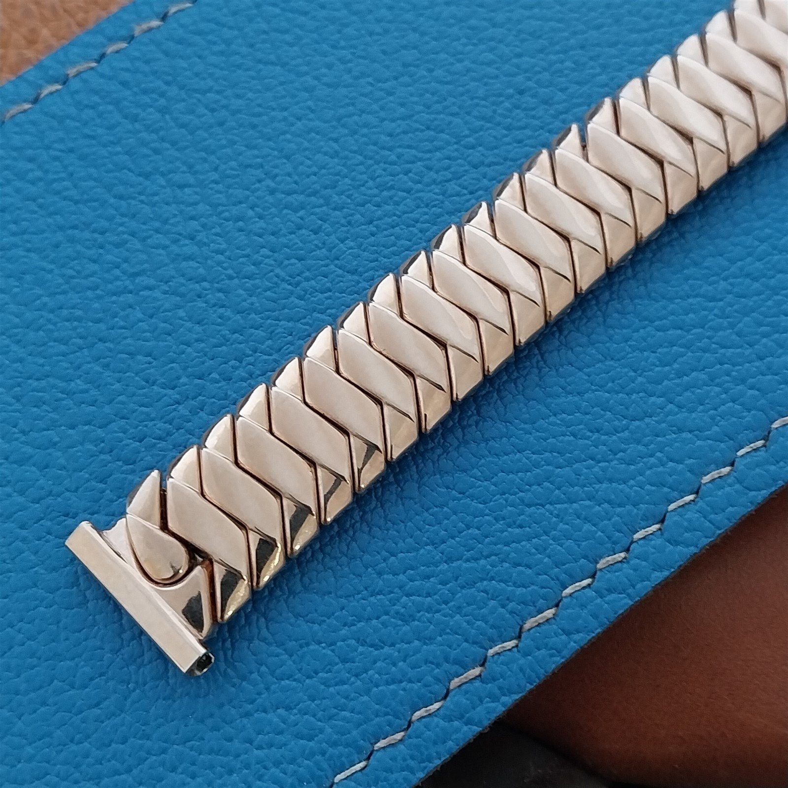 5/8" 12k Rose Gold-Filled Expansion JB Champion Unused 1950s Vintage Watch Band