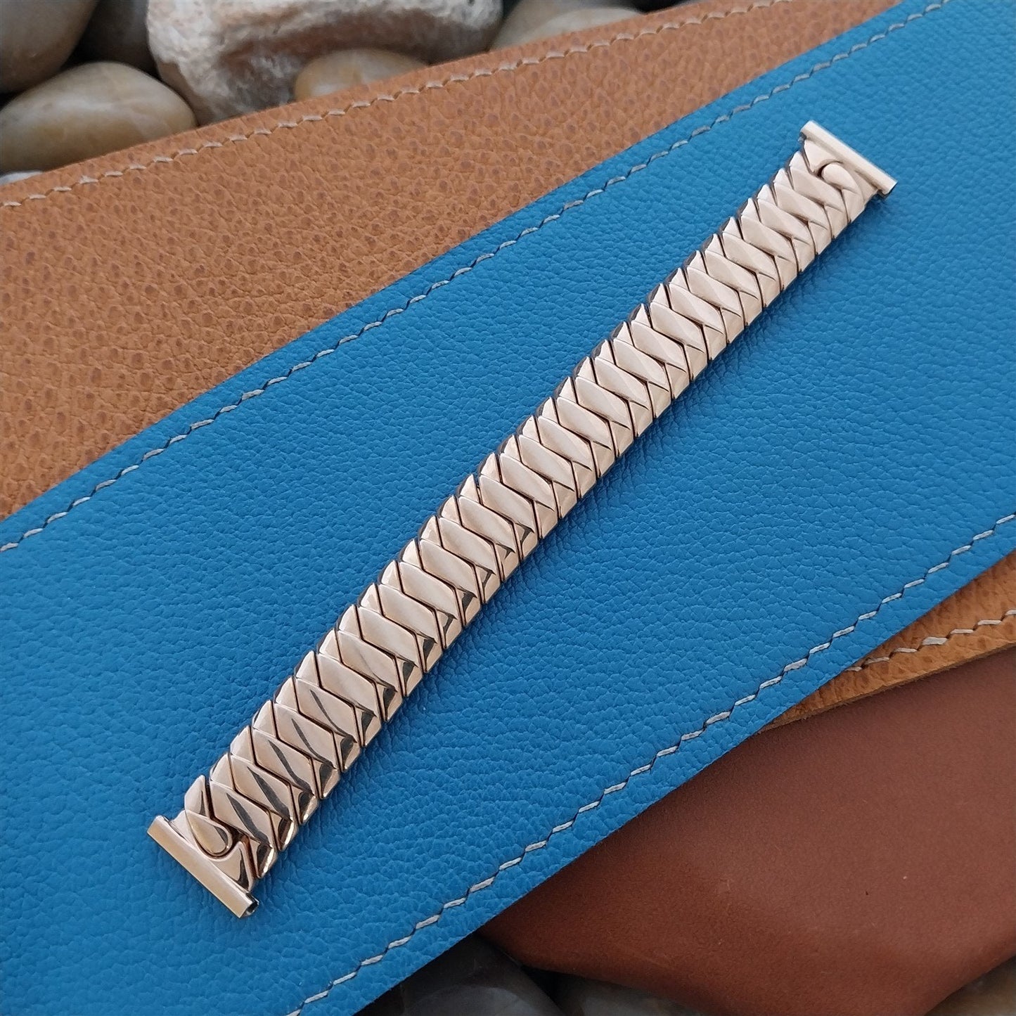 5/8" 12k Rose Gold-Filled Expansion JB Champion Unused 1950s Vintage Watch Band