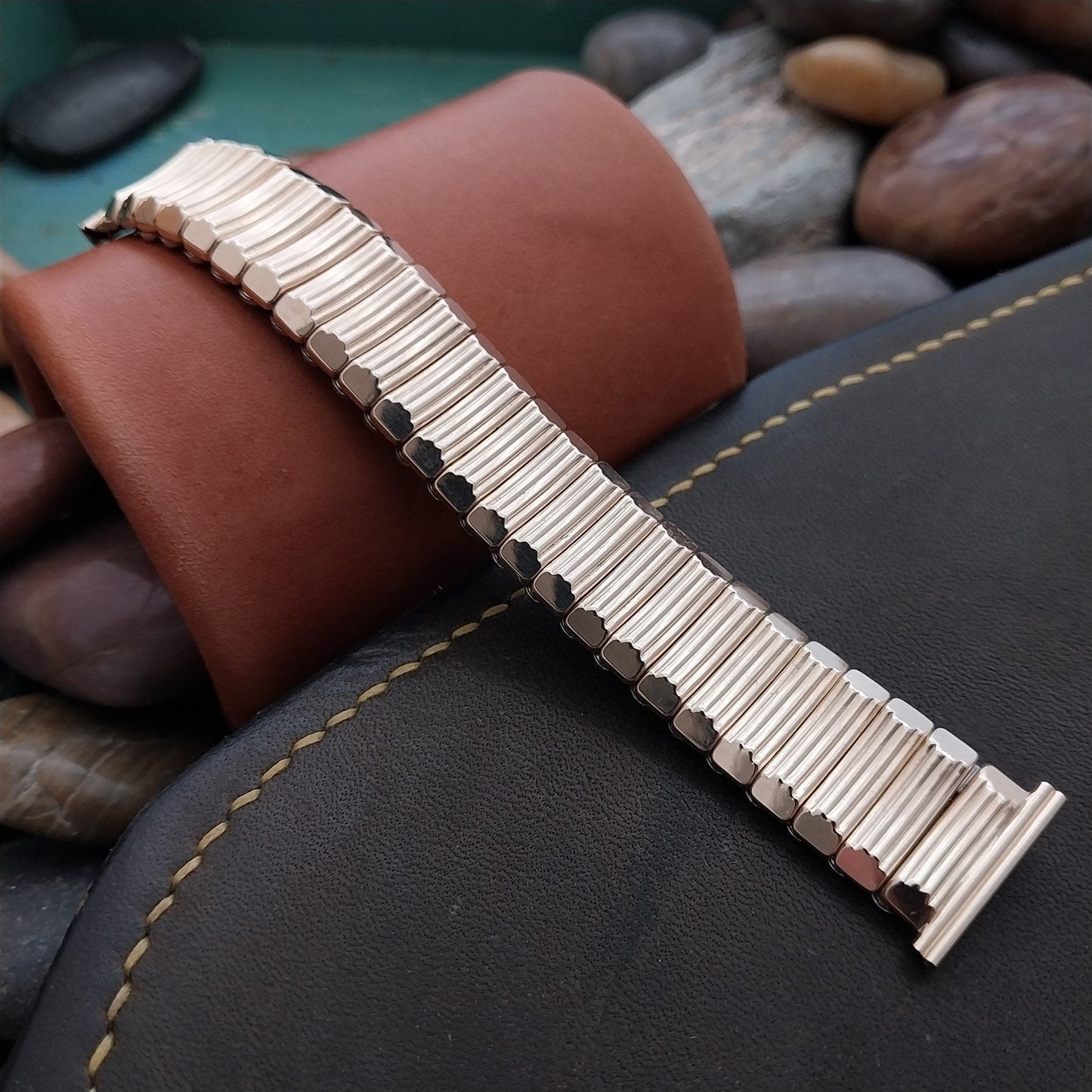 19mm 18mm 16mm 12k Gold-Filled JB Champion Short Unused 1950s Vintage Watch Band