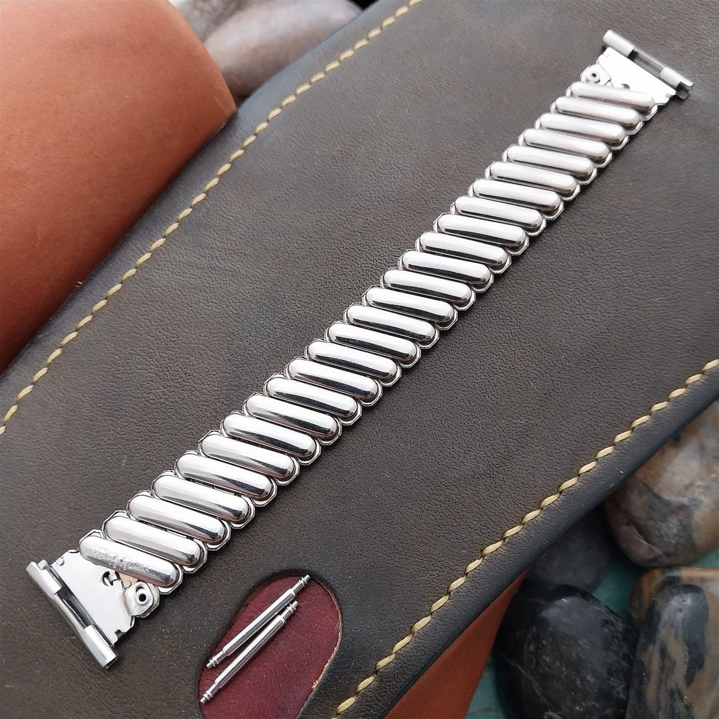 19mm 18mm 16mm Foster Stainless Steel Expansion Unused 1950s Vintage Watch Band