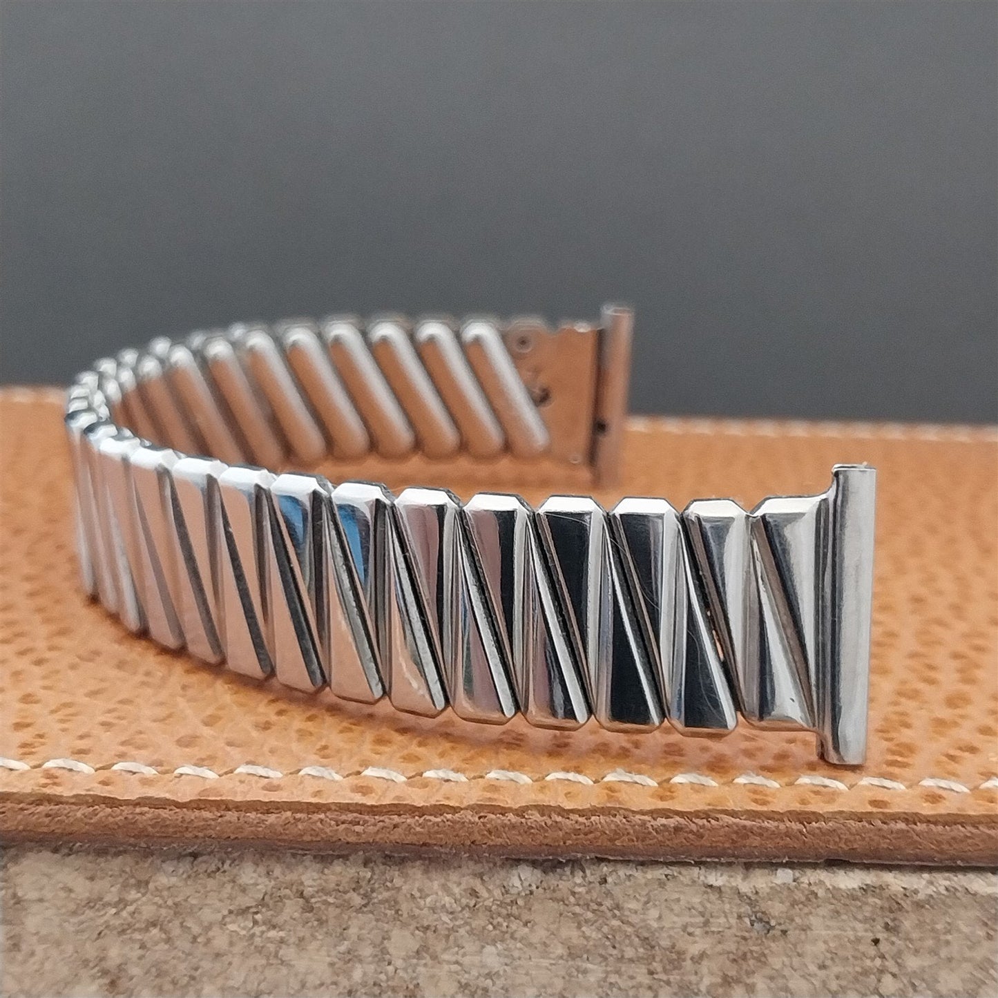 19mm 18mm 16mm Foster Stainless Steel Expansion Unused 1950s Vintage Watch Band