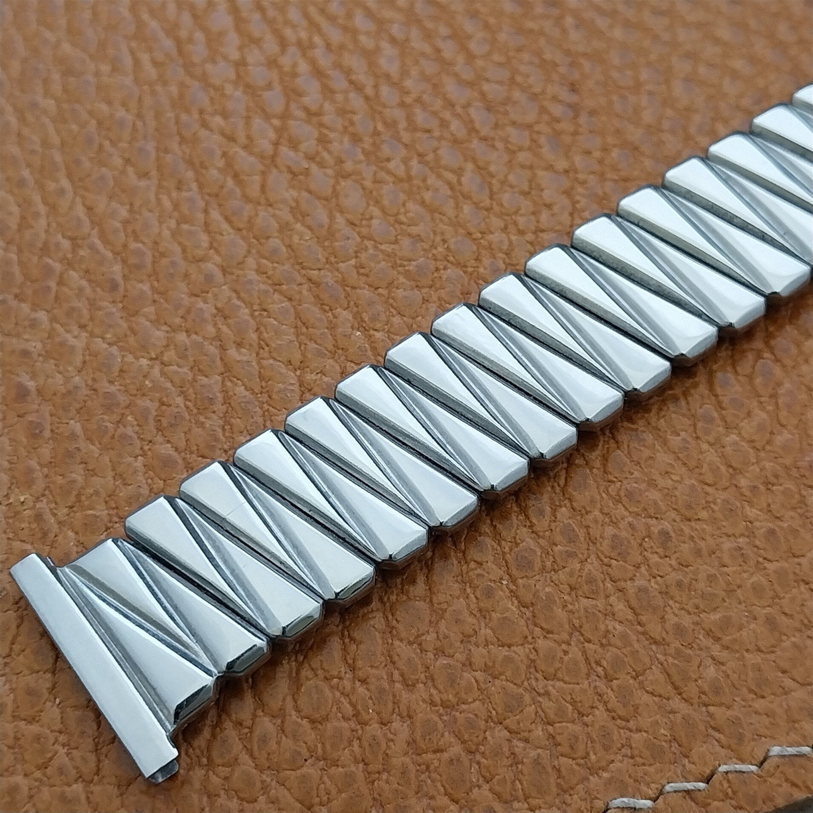 19mm 18mm 16mm Foster Stainless Steel Expansion Unused 1950s Vintage Watch Band