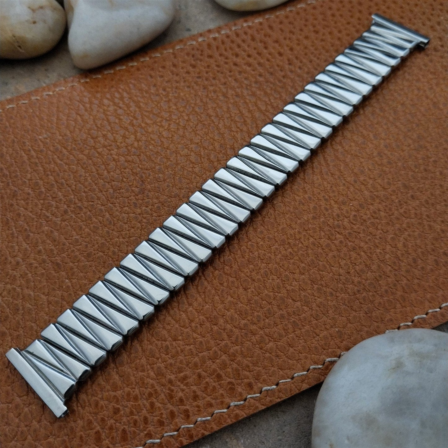 19mm 18mm 16mm Foster Stainless Steel Expansion Unused 1950s Vintage Watch Band