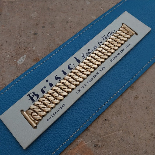 5/8" Bristol USA Short 10K Gold-Filled Unused nos 1940s Vintage Watch Band