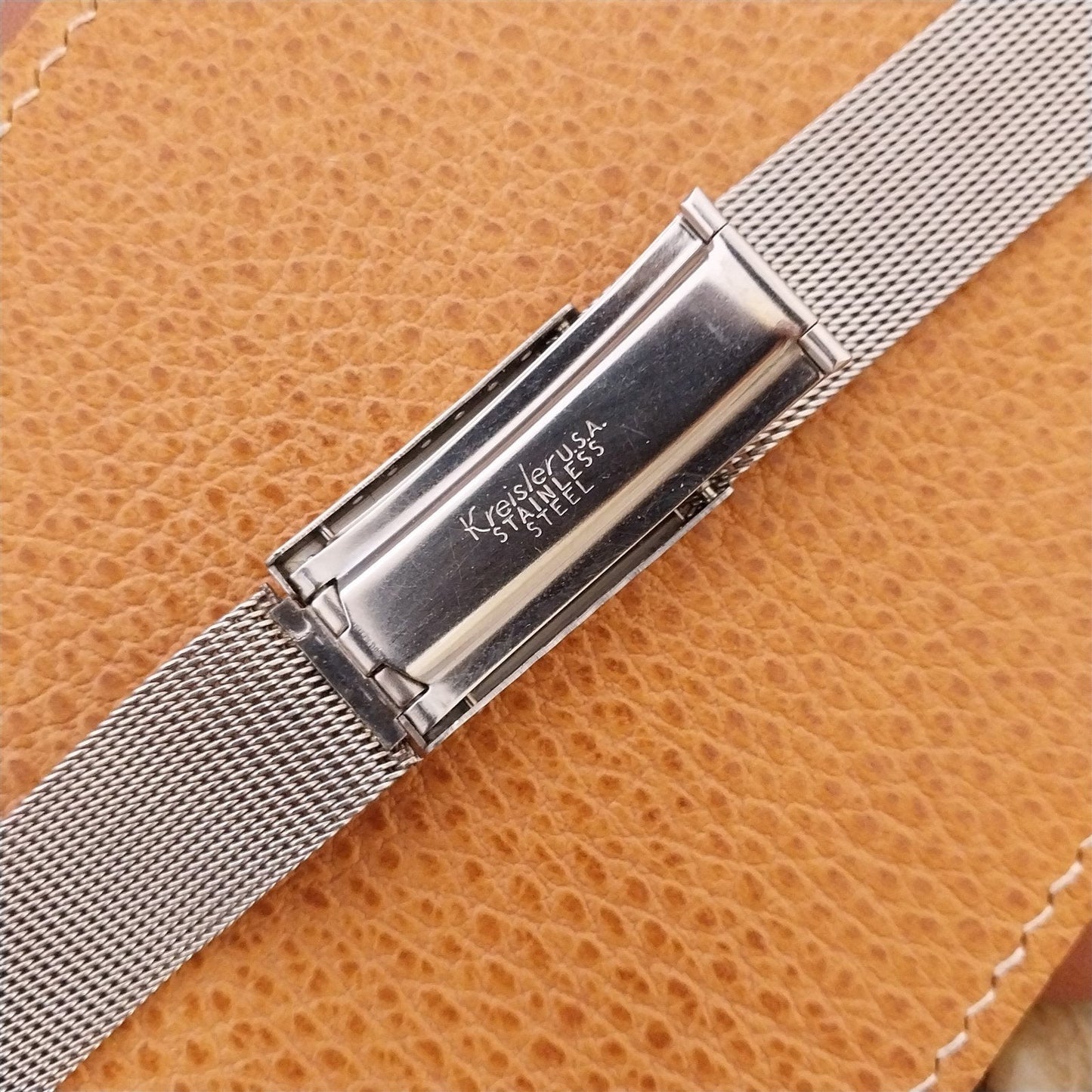 Stainless Steel Mesh 17.2mm Kreisler USA Unused 1960s Vintage Watch Band