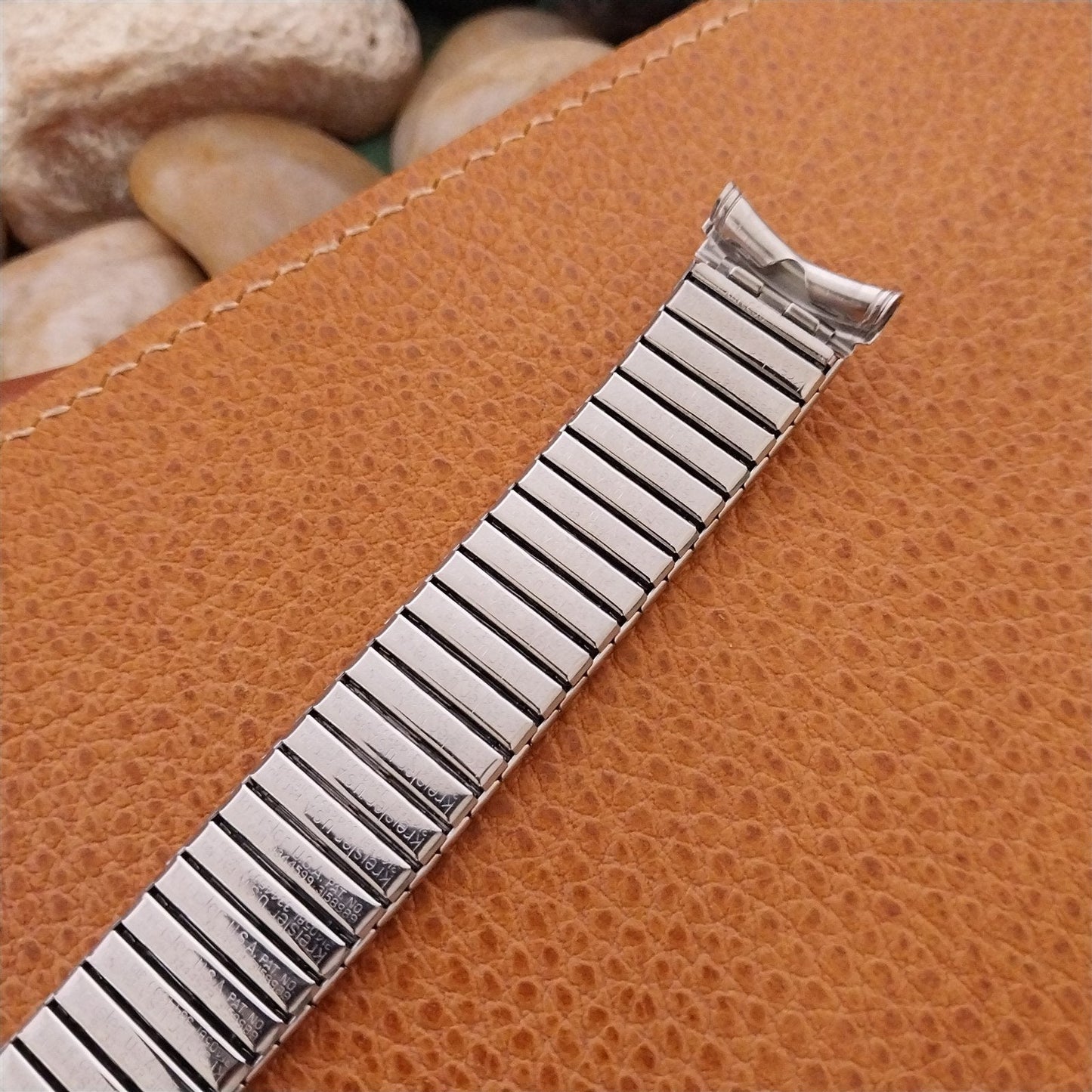 19mm 18mm Stainless Steel Long Kreisler DuraFlex Unused 1960s Vintage Watch Band