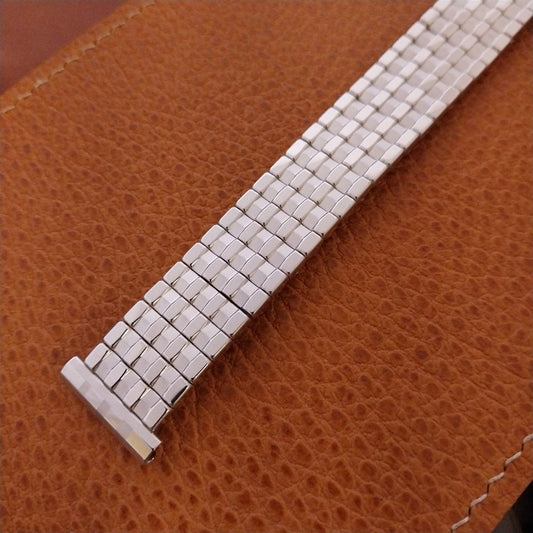 19mm 18mm 16mm 10k White Gold-Filled Kreisler Unused 1950s Vintage Watch Band