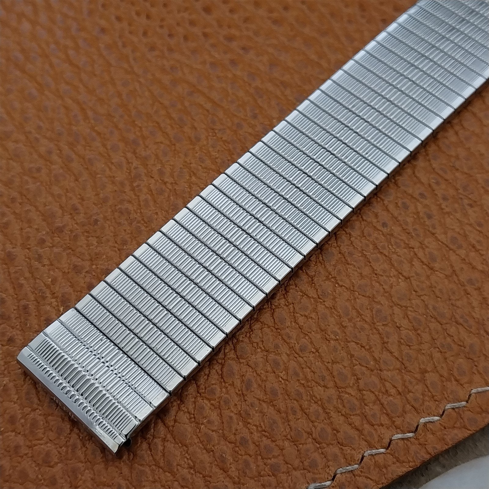 17.2mm Kestenmade Long Stainless Steel nos Unused 1970s Vintage Watch Band