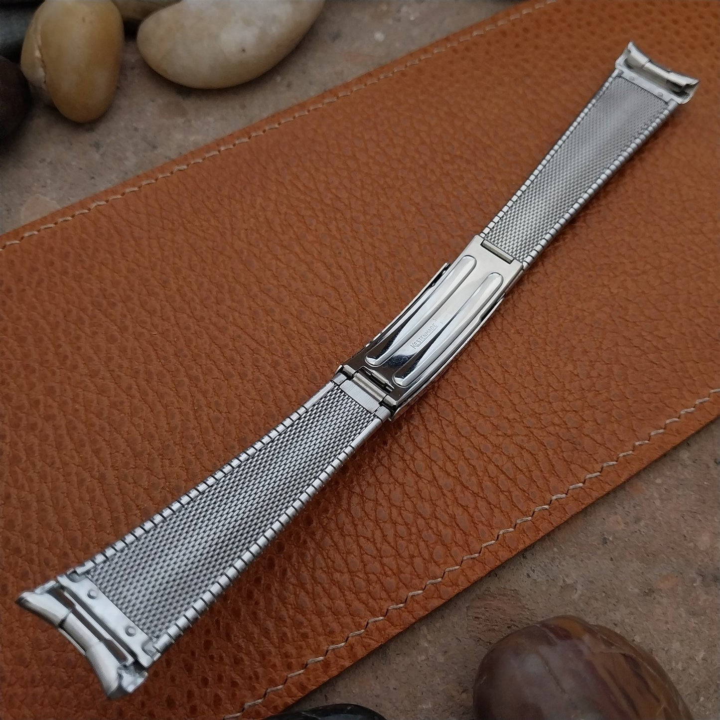 Vintage 19mm 18mm 17mm Kestenmade Stainless Steel Unused nos 1960s Watch Band