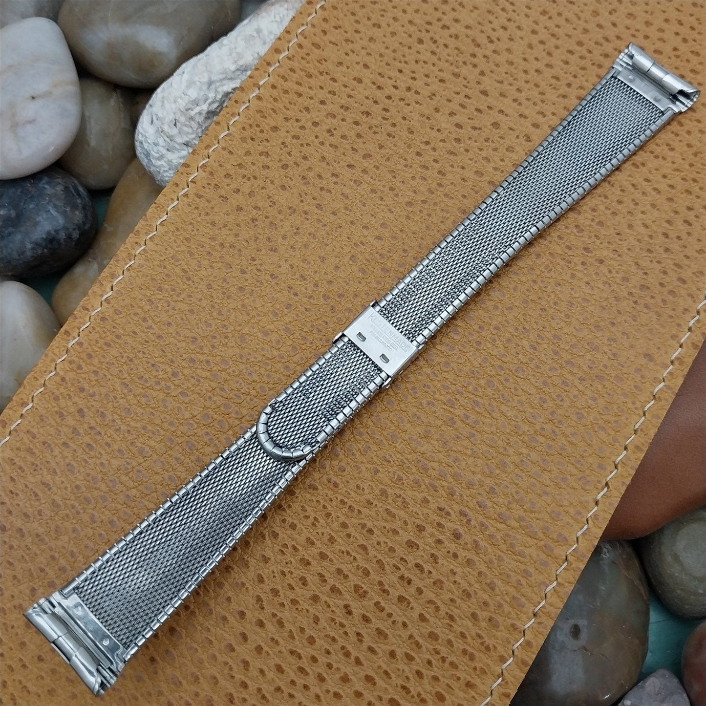 19mm 18mm Kestenmade USA Made Unused 1960s Stainless Steel Vintage Watch Band