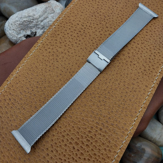 22mm Stainless Steel Mesh Kestenmade Unused 1960s Vintage Watch Band