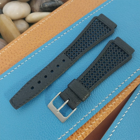 20mm Swiss Ventilated Tropical Diver Unused 70s Vintage Watch Band &Matte Buckle