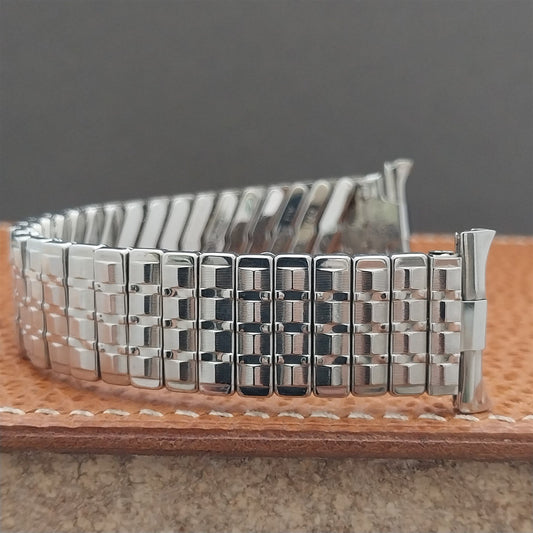 18mm 19mm 1960s-1970s Stainless Steel Baldwin nos Unused Vintage Watch Band