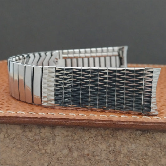 17.2mm Stainless Steel nos 1960s Expansion Craftex Unused nos Vintage Watch Band