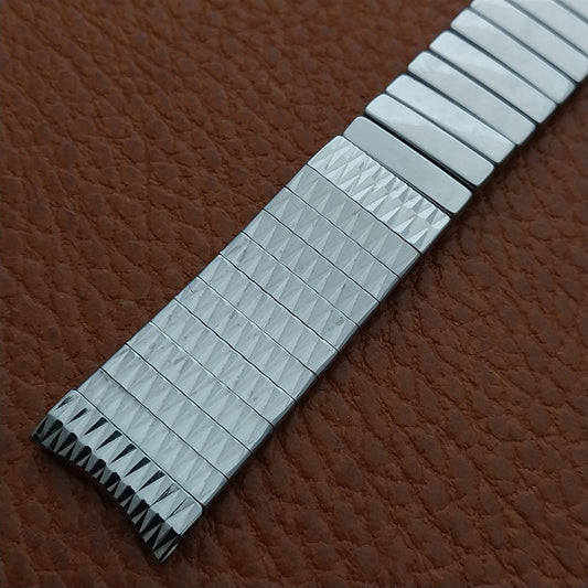 17.2mm Stainless Steel nos 1960s Expansion Craftex Unused nos Vintage Watch Band