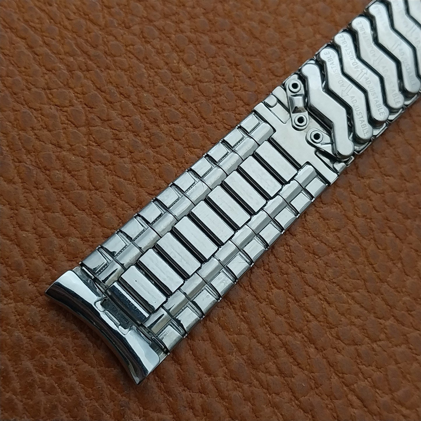 17.2mm Stainless Steel nos 1960s Expansion Craftex Unused nos Vintage Watch Band
