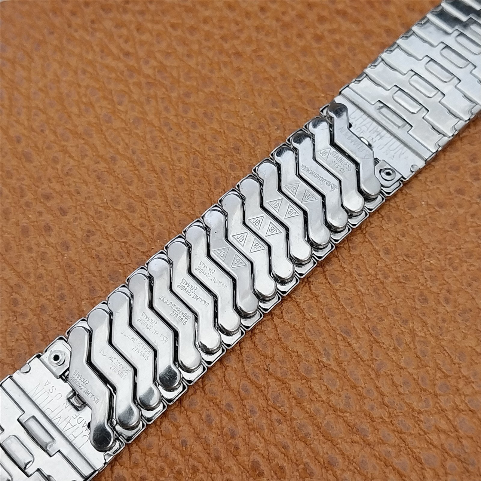 1950s Vintage 19mm 18mm 16mm Stainless JB Champion Watchmate Unused Watch Band