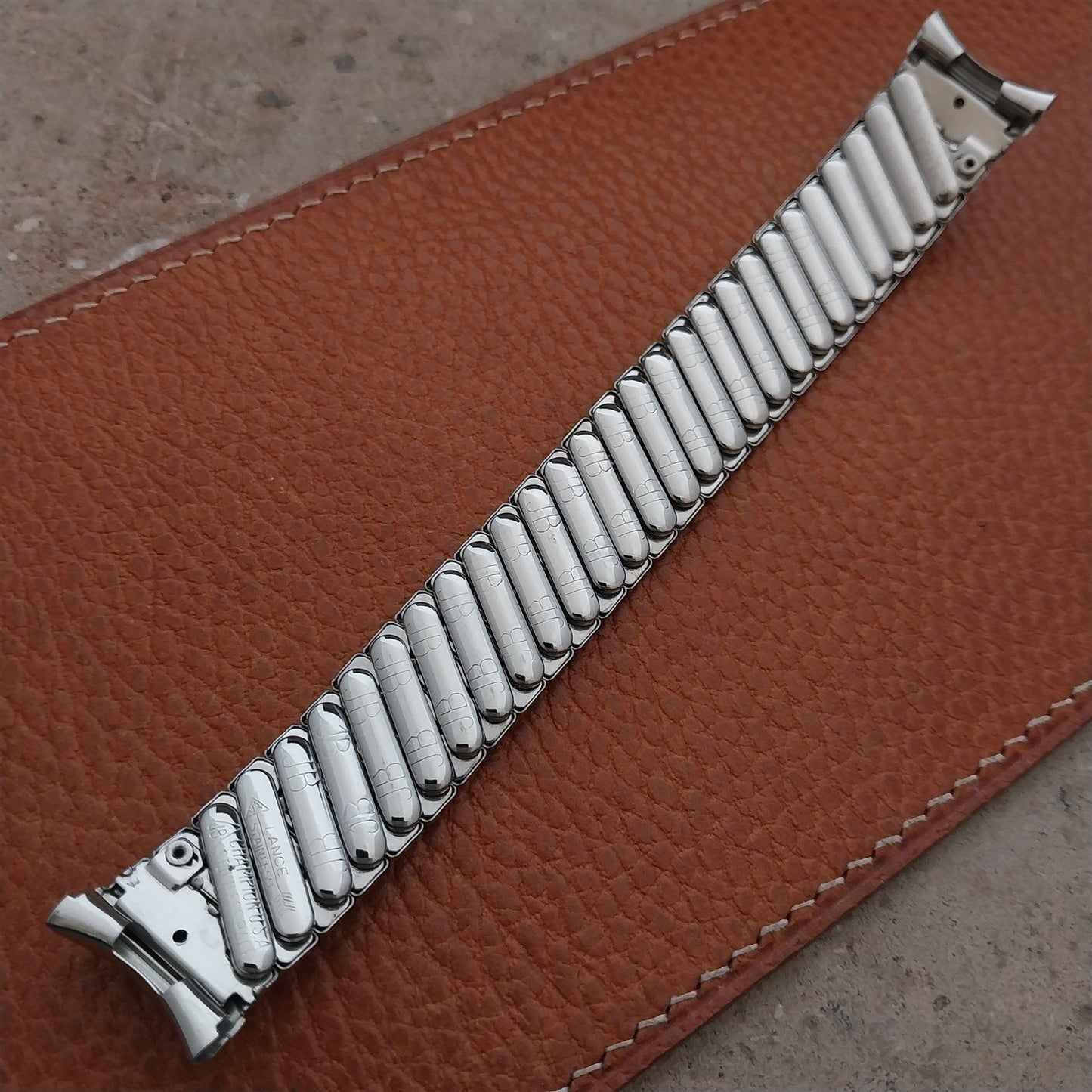 19mm 18mm 17.2mm JB Champion Stainless Steel Unused 1950s Vintage Watch Band