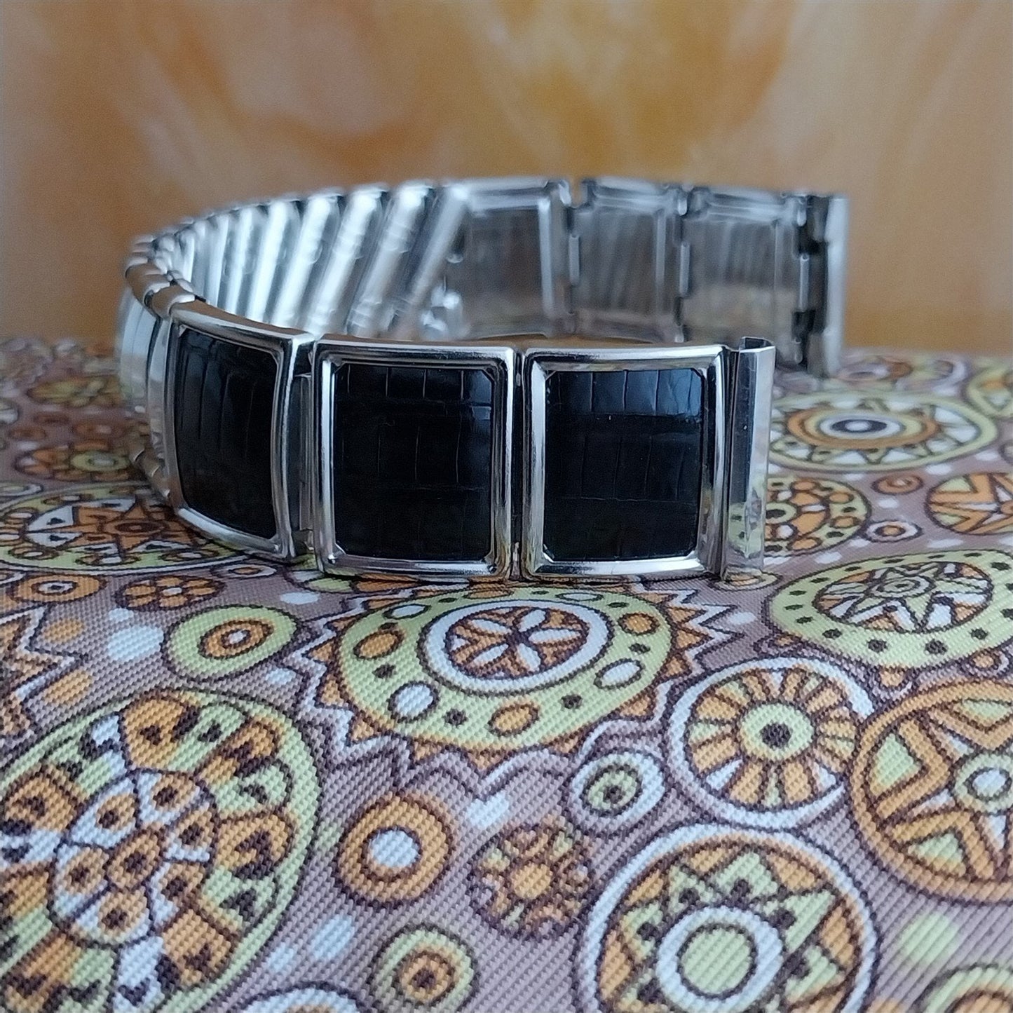 5/8" JB Champion Stainless Steel & Lizard Unused nos 1950s Vintage Watch Band