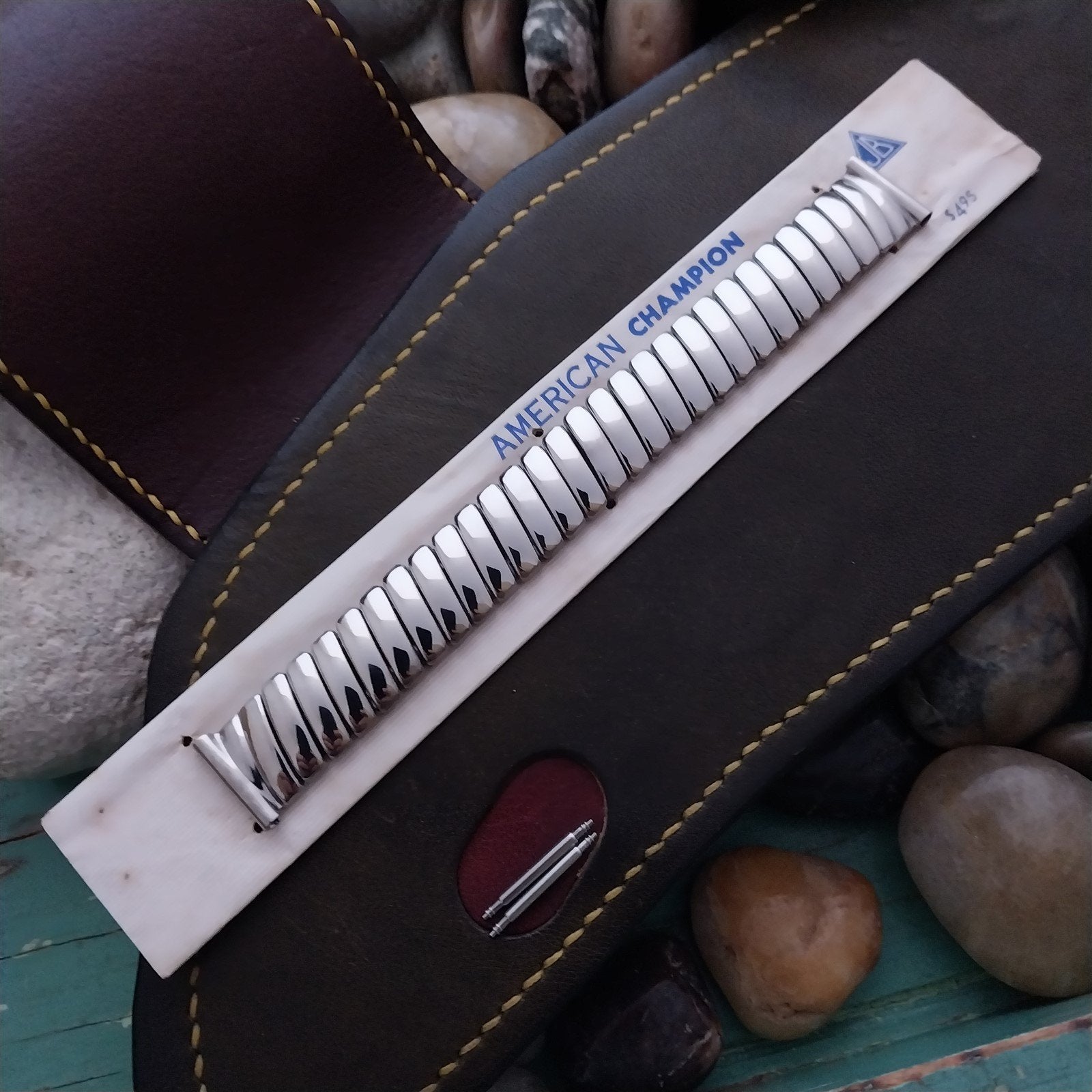 5/8" Stainless Steel JB American Champion Unused 1950s Vintage Watch Band