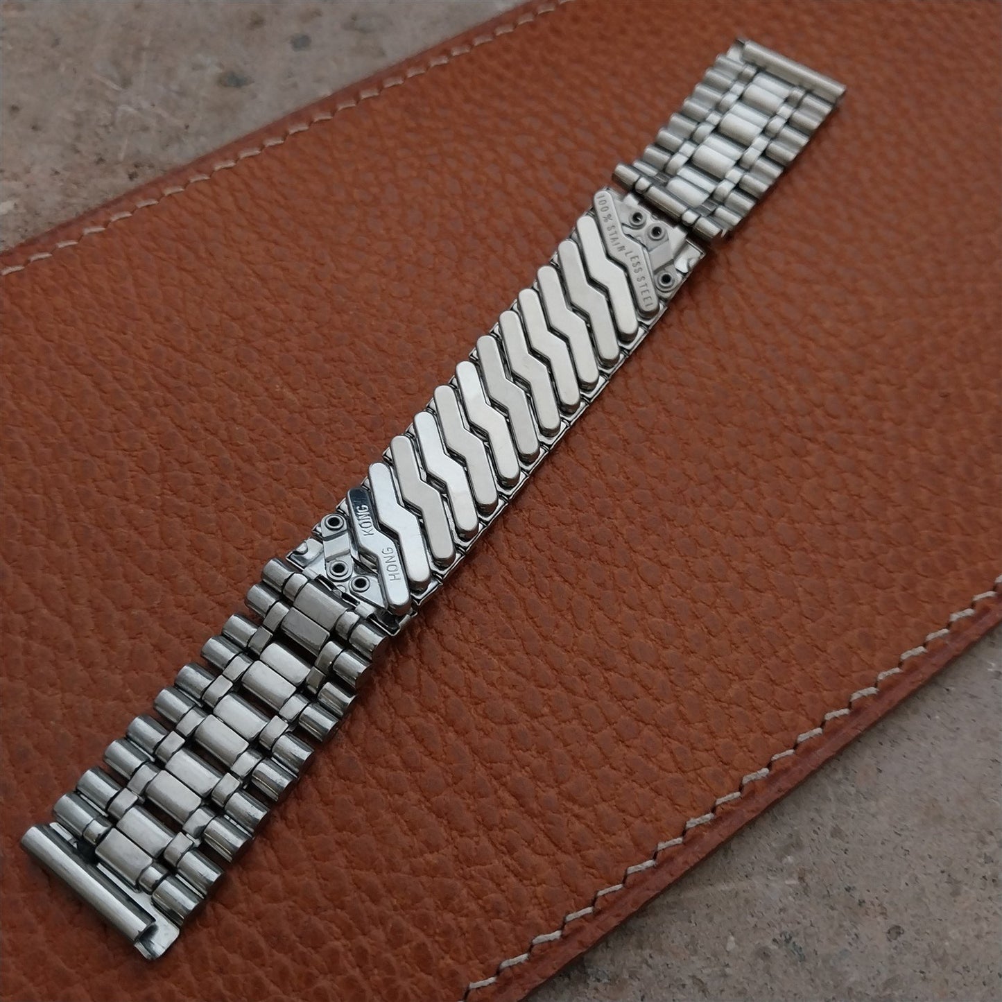 11/16" 17.2mm Stainless Steel Diver skindiver Unused 1970s Vintage Watch Band