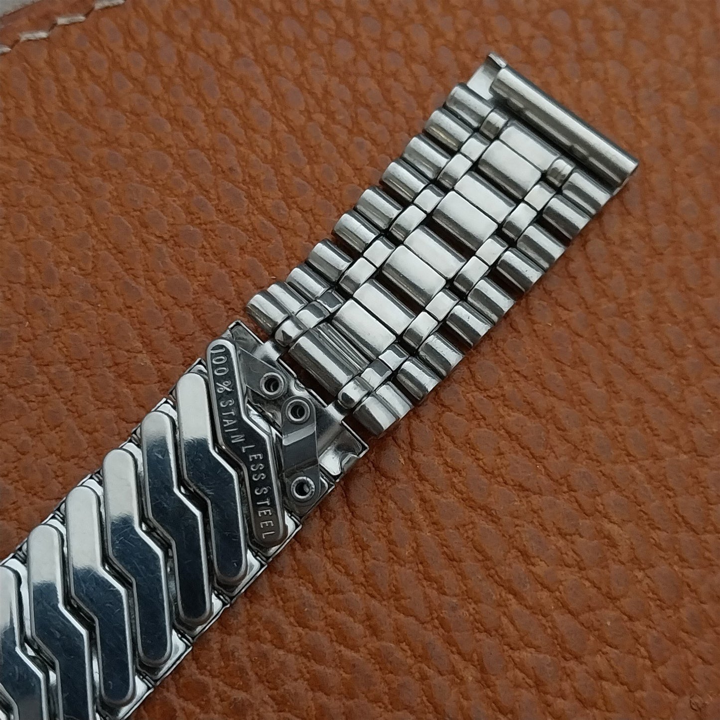 11/16" 17.2mm Stainless Steel Diver skindiver Unused 1970s Vintage Watch Band