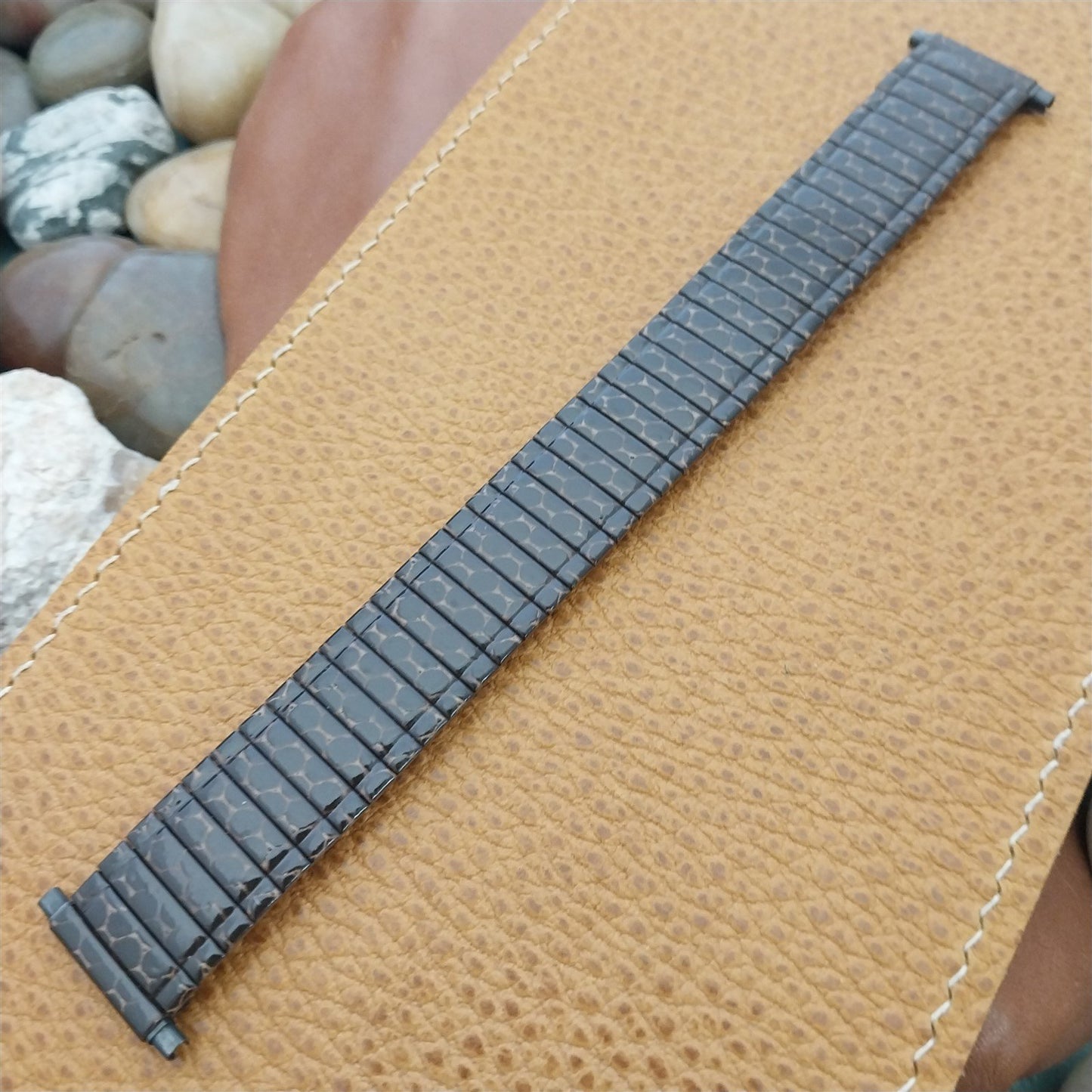 Speidel USA Snakeskin Enameled Old-Stock Expansion 16mm-22mm Vintage Watch Band