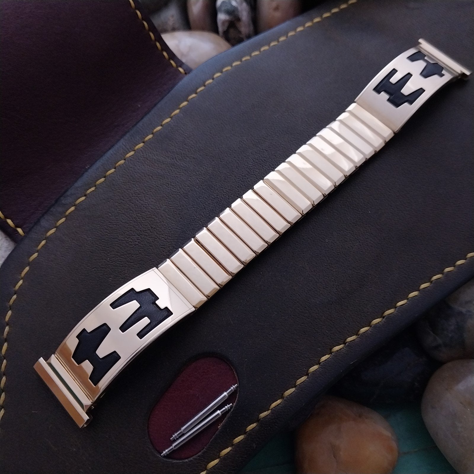 Mid Century 19mm 18mm 17mm 16mm Gold-Fill Gemex Unused 1950s Vintage Watch Band