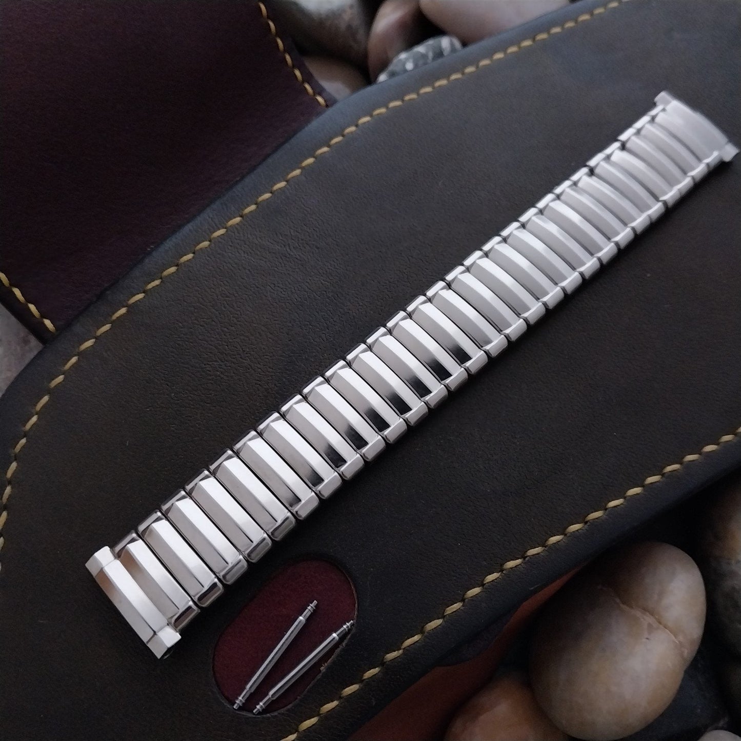 Stainless Steel JB Champion Edgecombe 19mm 17.2mm Unused 50s Vintage Watch Band