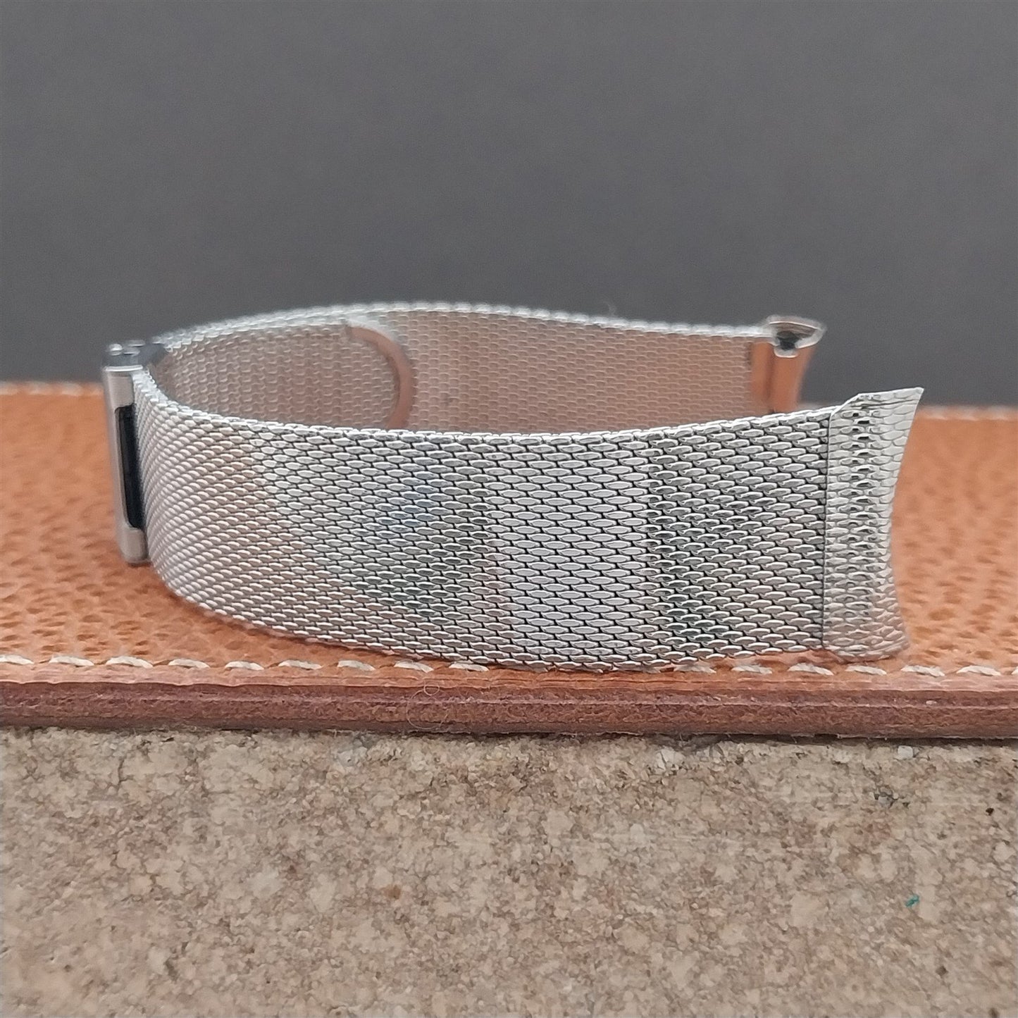 19mm 18mm Stainless Steel Mesh Kestenmade 1960s-1970s Unused Vintage Watch Band